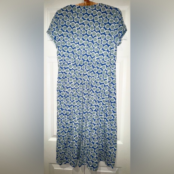 Boden Printed Midi Dress – Blue/Green Floral – Size 8R. GUC - Picture 2 of 11
